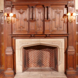 Naumburg Suite Harvard Art Museums Wood surround fireplace after reinstallation