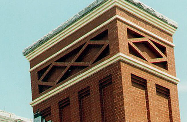 Frank D Walker Building Marlborough Exterior Chimney Ornate Corbelling