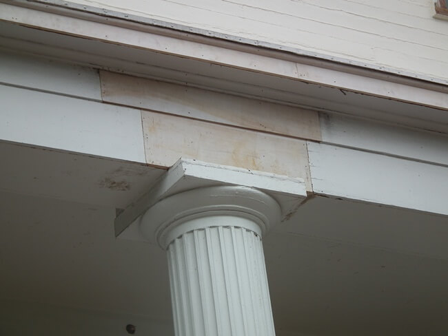 Gannett-House-Harvard-Law-Close-Up-Dutchman-Repair-Architrave-Entablature-Portico-RESIZED