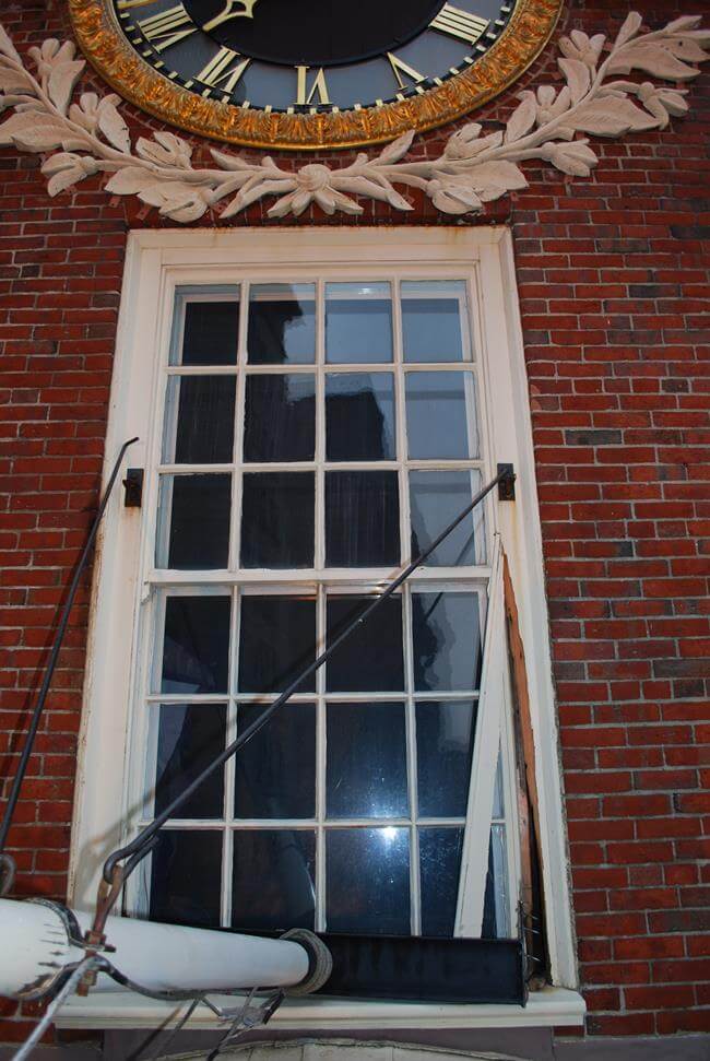 Old-State-House-2014-Exterior-Carpentry-Restoration-Damage-to-Window-Sill-After-Storm-1-RESIZED