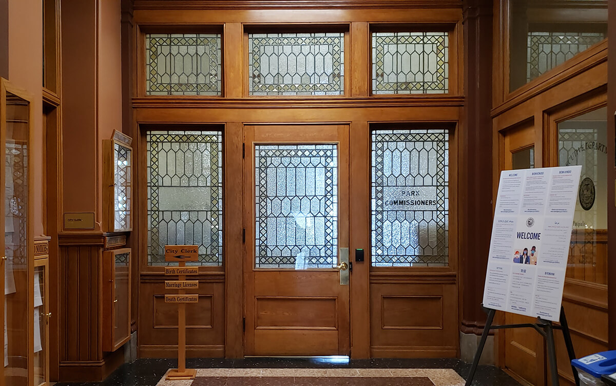 Cambridge City Hall Doors